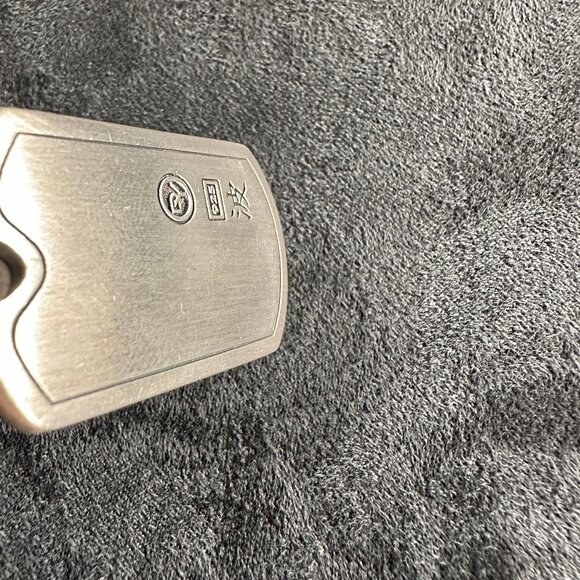 David Yurman Waves Dog Tag w/ Carved Agate & DY Small Box Chain Necklace 22" - Picture 7 of 13